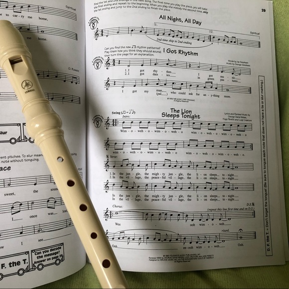 YAMAHA Soprano B Recorder, with instruction book and cover. NWOT - Picture 10 of 10